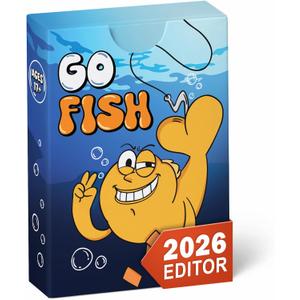 3 x KING PRINT Go Fish Yourself Card Game  Adult Party Game, Funny Fish Card for Holiday Nights, Gag Gifts for Friends | 52 Cards, 13 Pairs, 2+ Players