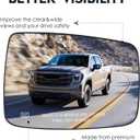 Passenger Right Side View Heated Mirror Glass Compatible with Dodge Ram 1500 2009-2017, Ram 2500 2010-2018 with Backing Plate, Replace for 68079363AA 68050299AA