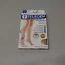 Truform 20-30 mmHg Compression Stockings for Men and Women, Knee High Length, Closed Toe, Beige, Large, 1 Pair