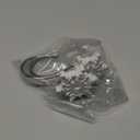 CHICTIE Christmas Shower Curtain Hooks,Snowflakes Decorative Shower Rings for Bathroom Shower Curtains Rods, Set of 12 (Silver Snowflowers)