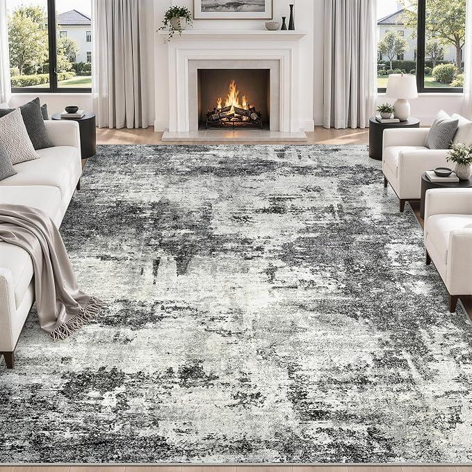 8x10 Area Rugs for Living Room Abstract Washable Black Rug
With Anti-Slip Backing，Non-Shedding，Stain-Resistant，Soft Modern Large Carpet for Bedroom Dining Room Farmhouse Nursery
Visit the Tosuoka Store