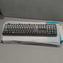 FD Wireless Keyboard and Mouse Combo - 2.4G Full-Sized Cute Colorful Mouse and Keyboard with 104 Round Keys Retro Typewriter Keyboards for Laptop/Windows/PC - Grey Gradient