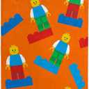 Jay Franco Kids Beach Towel - 100% Cotton Super Soft Absorbent Bath Towel, 28" x 58" Inch Lightweight for Travel, Official Licensed Product, Orange - LEGO