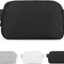 Fanny Pack Black Belt Bag for Women and Men, Fashionable Waterproof Waist Pack with Adjustable Strap for Traveling, Hiking, Jogging, Cycling （Black）