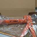 DIYSELF-Caulk-Gun-Drip-Free, Hand Caulking Tool with Smooth Rod, Caulking Gun Fits 10 oz Tube, 10:1 Thrust Ratio Silicone Gun for Bathroom, Kitchen, Windows, Door Frames, Small Repairs (Orange)