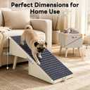 2-in-1 Foldable Dog Ramp Ottoman for Couch, Dog Stairs for Small Dogs