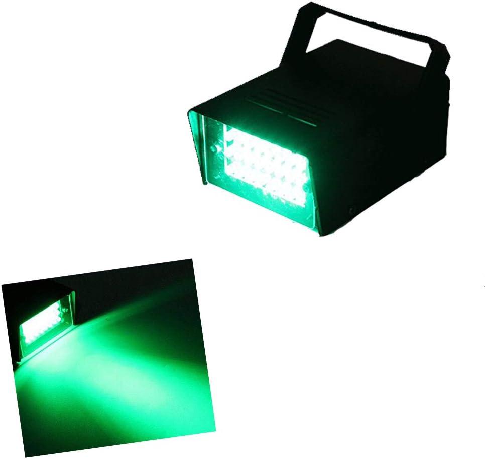 Led Green Strobe Lights Adjustable Speed Control Stage Light Dance Strobe Lights with Super Bright 24 LEDs Flash Party Lighting Best for Christmas Clubs Effect DJ Disco Bars Parties Halloween