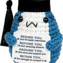 2 x 2026 Graduation Gifts for Men Women Her Him, Congrats Grad Gift for College Senior High School Masters Bachelors Degree Graduate Daughter Friend, Small Crochet Shark Desk Decor
