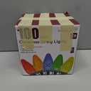 Minetom C9 Christmas String Lights, 100 Ft Multicolor C9 Outdoor Christmas Lights with 100 Strawberry Led Bulbs, Connectable UL Certified for Outdoor Indoor Roofline Holiday Backyard Xmas Decor