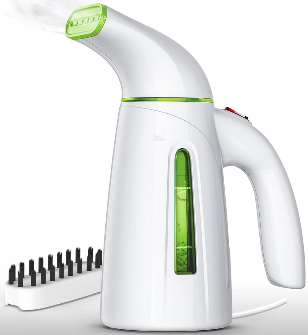 OGHom Steamer for Clothes, Portable Handheld Travel Steamer, 300ml Large Capacity, 950W, 30 Second Fast Heat Up Garment Steamer (Light Green)