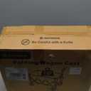 Wagons Carts Foldable, Collapsible Foldable Wagon 330lbs Capacity, Large Capacity Wagon Cart with All-Terrain Wheels,Heavy Duty Utility Wagon Cart with Brakes for Camping Shopping Sports (180L, Black)