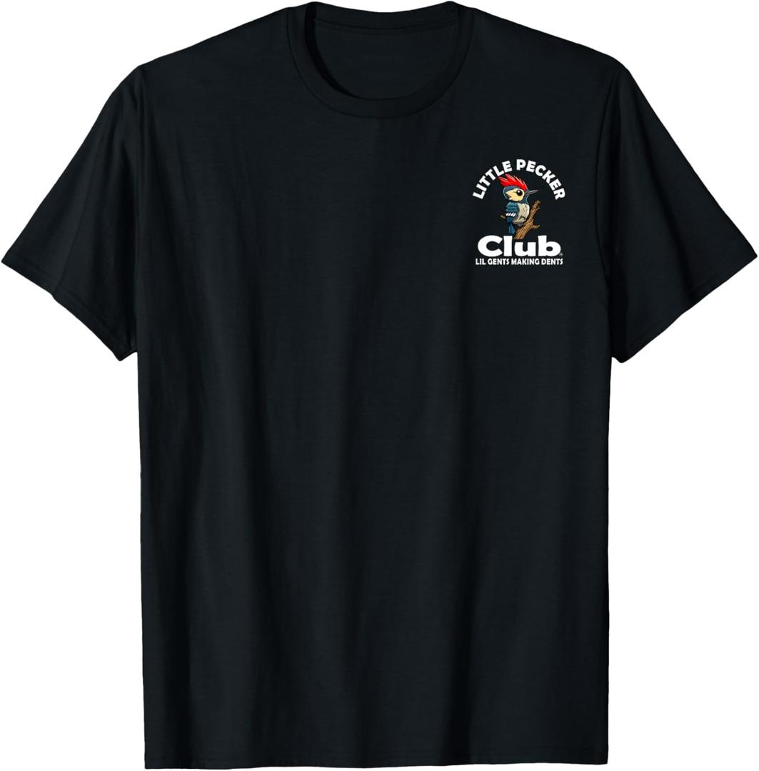 THE REAL LITTLE PECKER CLUB T-Shirt (Black, XXL)