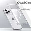 3 x Clear Phone Case for iPhone 17 Pro Max Case Magnetic with Privacy Screen Protector [Anti-Yellowing] Rugged Shockproof Protective Bumper Case 6.9" 2025 Transparent