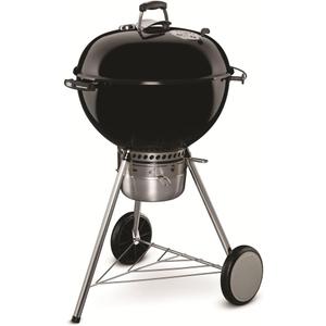 Weber Master-Touch Charcoal Grill, 22-Inch, Black Premium Outdoor BBQ Grill with Tuck-Away Lid Holder & OneTouch Cleaning System, PorcelainEnameled Kettle