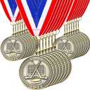 Remuuly 30 Pcs Gold Medals Bulk 2'' Basketball Soccer Baseball Volleyball Football Lacrosse Kickball Cheer Bowling Trophy Medals for Awards for Sports Participation Winner Gift