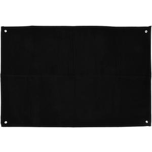Military Patch Collection Display Panel Holder, Black Flannel Oxford Cloth, 23.6in x 17.7in, Wall Hanging, Hold Emblems (Black)