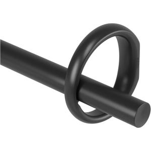 Umbra Ringlet Curtain Rod for Window, Adjustable 42" to 120", Black