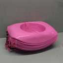 Mepase 24 Pieces Disposable Plastic Western Cowboy Hat Set Felt Wide Brimmed Cowgirl Hats for Men Women Costume Party(Pink)