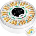 Colorwing 2025 Smart Pill Dispenser for Seniors - 31-Slot Automatic Medication Organizer with Bluetooth Alarms, Fingerprint & Mechanical Dual Lock, Daily Timed Dispenser (Elderly-Friendly Design) (Green)