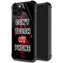 DJSOK Case for iPhone 13 Pro Max,Luxury Pattern Design Shockproof Rugged Cover,Cases for Man Woman-Dont Touch My iPhone Cool Creative Design