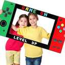 32 x 16 Foam Board Video Game Photo Props Gaming Party Decoration Handheld Gamed Theme Photo Booth Frame Video Gaming on Party Selfie Photography Prop for Birthday Game Fans Video Gamer Supplies