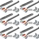 Blum Tandem Plus BLUMOTION Concealed Undermount Drawer Runner Kit (6 Kits), 21-Inch, Full Extension, Soft-Close, Steel, 100 lb. Load Capacity for Wood Drawers