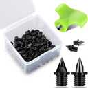 1/4 Inch Track Spikes, 100 Pieces Steel Track Shoe Spikes Replacements and Spike Wrench for Sports Running Track Shoes
