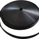 1" RV Vinyl Trim Molding Insert Black,for RV Camper Travel Trailer Screw Cover Gutter Corner Channel Outside Seam roof Edge Track Heavy Duty Trim (100 ft)