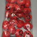 Sumind 24 Pcs 2.75'' Heart Stress Balls Valentine's Day Relief Ball Smile Face Foam Squeeze Stress Ball Toy for Kids Gift, School Carnival Reward, Classroom, Valentine Party Favor(Red)