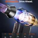 Compressed Air Duster, 130,000RPM Ultra-Powerful Cordless Electric Air Duster with 8000mAh Rechargeable Battery, 4-Gear Adjustable Air Blower for Keyboard, Computer, Car, Home Cleaning