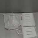 Tookie 2 Layers Projector Shelf, Wall Mount Double Floating Shelf Under TV Entertainment for Projector Router Camera TV, Router Shelf Storage Box Projector Holder Accessories (White)