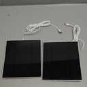 Solar Panels for Ring Camera Outdoor (New Generation) 5W 5V Solar Panel Charger with USB-C&Plug for Spotlight Cam Plus&Stick Up Cam Pro.Waterproof IP65 360Adjustable 2M Cable (White, 2)