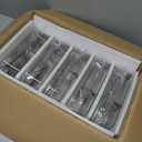 VERONES 5 Pack Glass Meal Prep Containers 2 Compartment Set, 36OZ Airtight Glass Lunch Containers, Glass Food Storage Containers with Lids, for Microwave, Oven, Freezer & Dishwasher Friendly,Grey