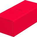 Ultimate Guard Twin Flip'n'Tray 266+, Deck Case for 266 Double-Sleeved TCG Cards + Dice Tray, Red, Independent Magnetic Closure & Microfiber Inner Lining