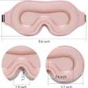 Sleep Mask 100% Light Blocking Eye Mask for Sleeping 3D Memory Foam Eye Covers with Adjustable Strap Night Blindfold for Women Pink