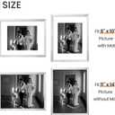 upsimples 11x14 Picture Frame, Display Pictures 8x10 with Mat or 11 x 14 Without, Wall Hanging Photo Frames, Silver, 1 Pack