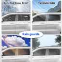 in-Channel Window Rain Guards Fit for Jeep Grand Cherokee 2011 2012 2013 2014 2015 2016 2017 2018 2019 2020, Visors Vent Visors Window Deflector Vent Shades Car Accessories -4 pcs