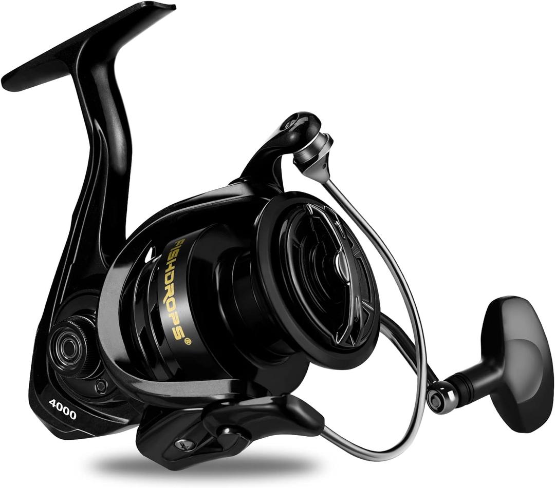 Fishing Reels Spinning Reel Left/Right Interchangeable Aluminium Handle, 7.5 oz Ultralight Spinning Reels, 5.5:1 Gear Ratio Deep/Shallow Aluminum Spool for Freshwater and Saltwater