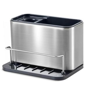 Sponge Holder for Kitchen Sink: Stainless Steel Sink Caddy for Brush Kitchen Accessories