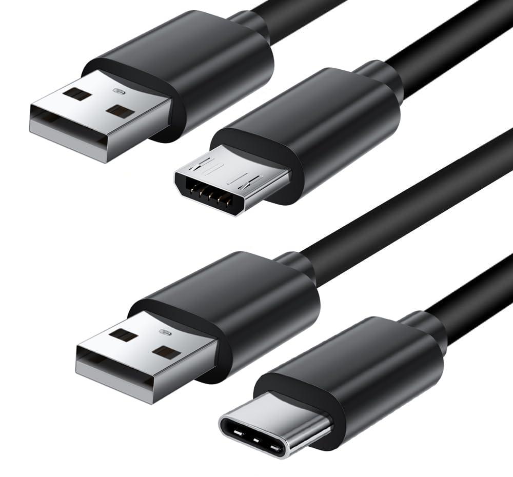 Fast Charger for Amazon Fire Tablet,2Pack 10Ft Long Micro USB Cable USB C Charging Wire for Kindle Paperwhite, Charger Cord for All Generation Fire HD 10 8 7 Plus, Kids Pro, Edition Voyage Touch E-Reader