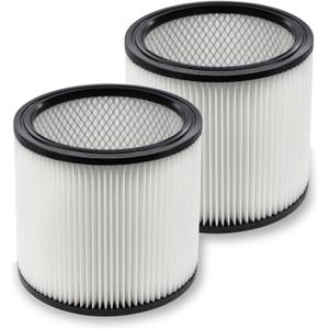 Replacement Filter Compatible with Shop-Vac 90350 90304 90333 Replacement fits for Shop Vac 4-16 Gallon most Wet/Dry Vacuum, Washable Synthetic Material, 2 PACK