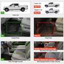 LASFIT Floor Mats for Ford F-150 2011-2014 SuperCrew Carpet Floor, All Weather TPE Protector Custom fit Truck Liners for F150 Crew Cab, 1st & 2nd Row, Durable & Easy Clean