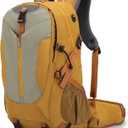 Hiking Backpack 40L, Waterproof Hiking Backpack with Rain Cover, Large Camping Bag Outdoor Sport Travel Daypack (Yellow-b)