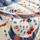 Whale Comforter Bedding Set with 2 Pillowcase King Size Ocean Comforter Set for Kids Boys Girls Bedroom Decor