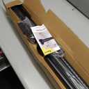 Tension Curtain Rod 51-126 Inch, Long Curtain Rod No Drilling for Window or Bathroom, Outdoor Curtain Rods for Patio Tension Rods, Easy to Install, Never Rust, Rod Diameter 1.26 Inches - Black