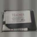 MAYICIVO Best Teacher Appreciation Gifts for Women: Funny End of Year Teacher Gifts Set with Canvas Tote Bag & Makeup Bag in White