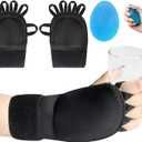 2 Pack Weighted Gloves for Tremors, Improved Hand/Wrist Mobility, Adjustable Hand Stability Aid for Parkinson's Patients, Writing Stability & Strengthening, Hand Grip Strength Trainer (Medium)