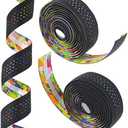 Tvoip 2 Rolls Soft Road Bike Bicycle Handlebar Cork EVA PU Bar Tape Professional Cycling Damping Anti-Vibration Wrap