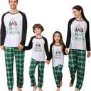 VNVNE Family Christmas Pjs Matching Sets for Women/Men/Couples/Adults, Holiday Xmas Reindeer Elf Plaid Pajamas Sleepwear (M)