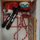 Skiing Christmas Ornaments Santa's Shoes Skis Ski Poles Resin Christmas Tree Ornaments for Ski Lover Friends Ski